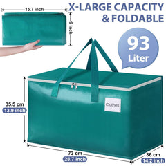 StorageRight gros plan tissu et double fermeture éclair, solidité durable