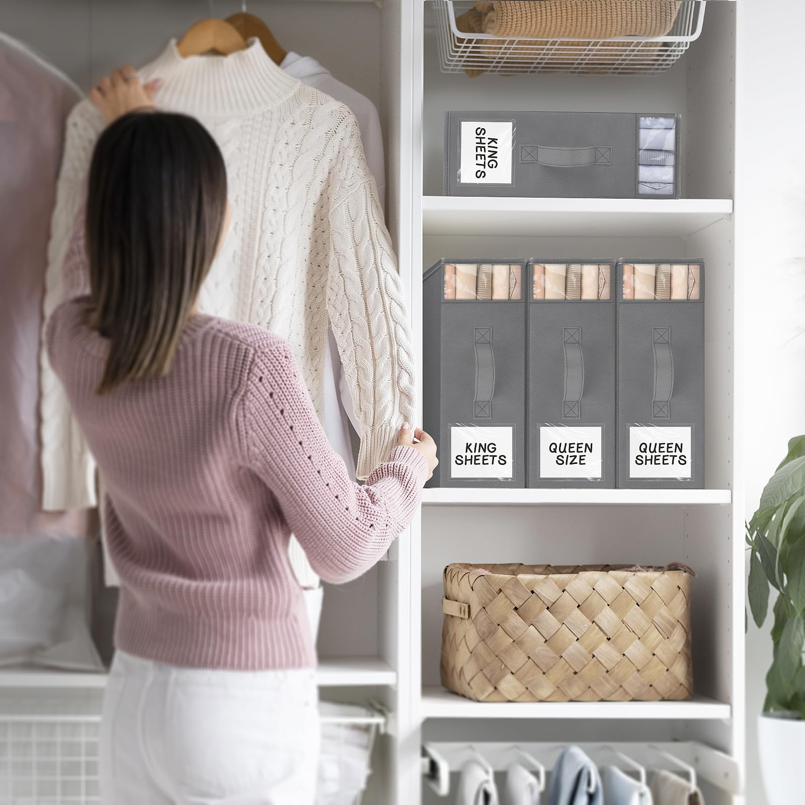 StorageTastic comparaison de taille montrant capacité pour un set de draps