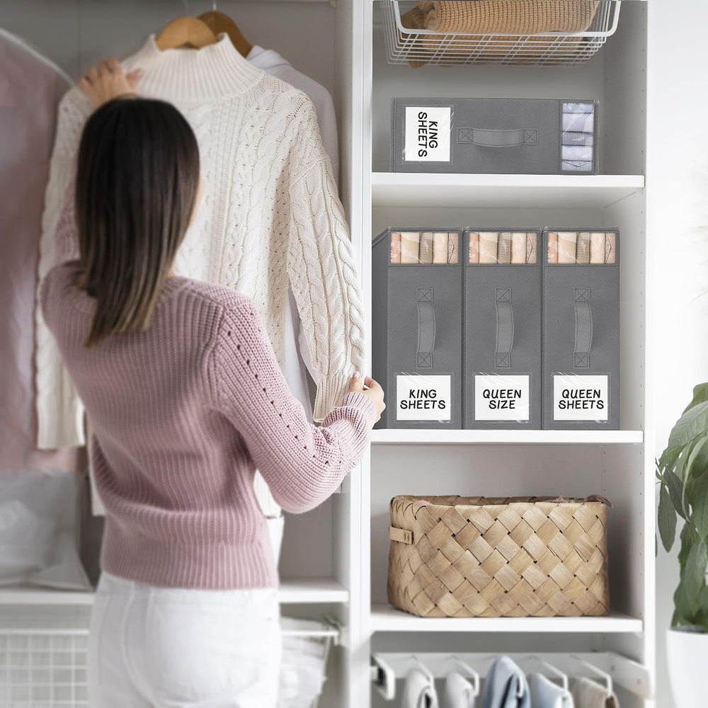 StorageTastic comparaison de taille montrant capacité pour un set de draps
