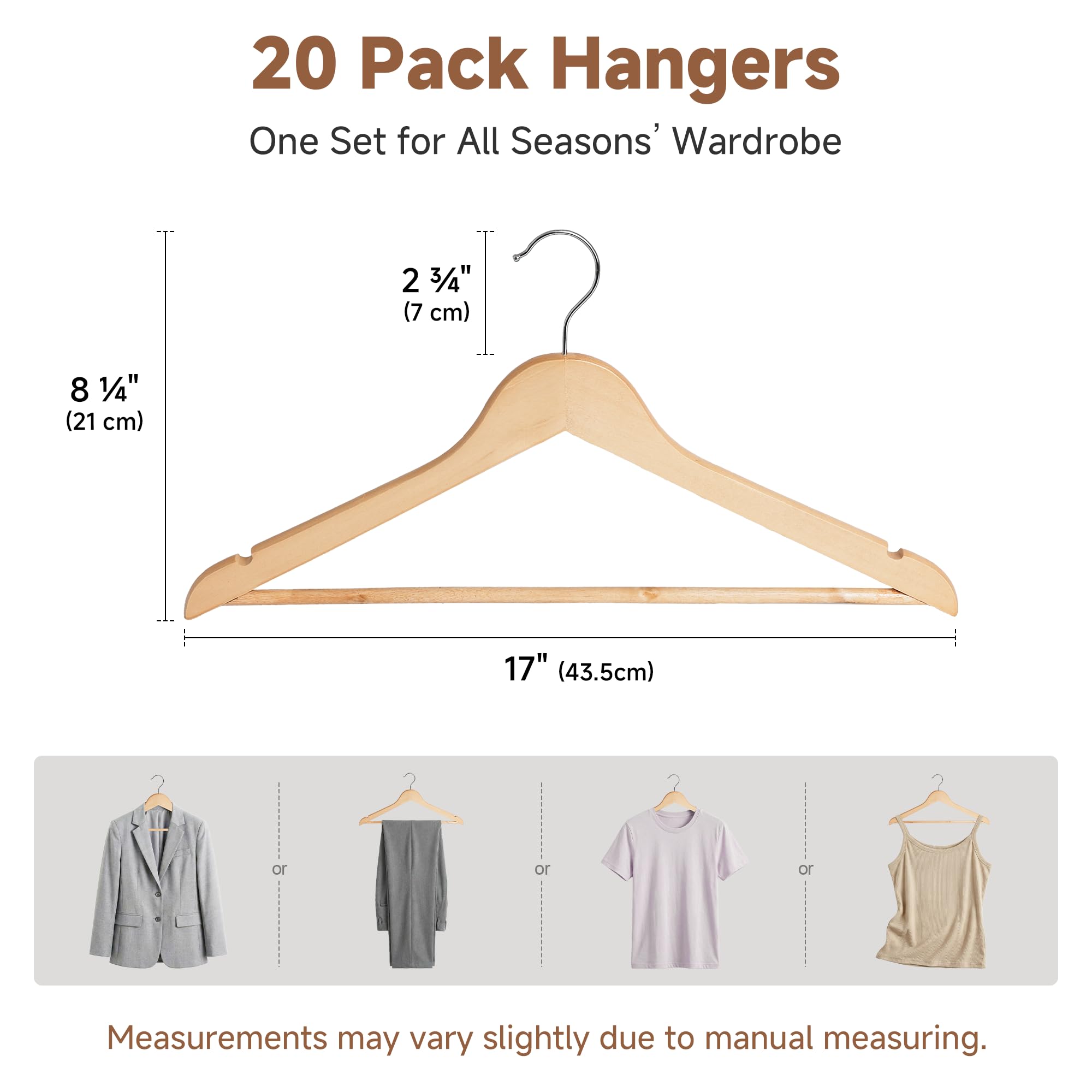 StorageWorks détail barre pantalon gardant ensemble costume organisé