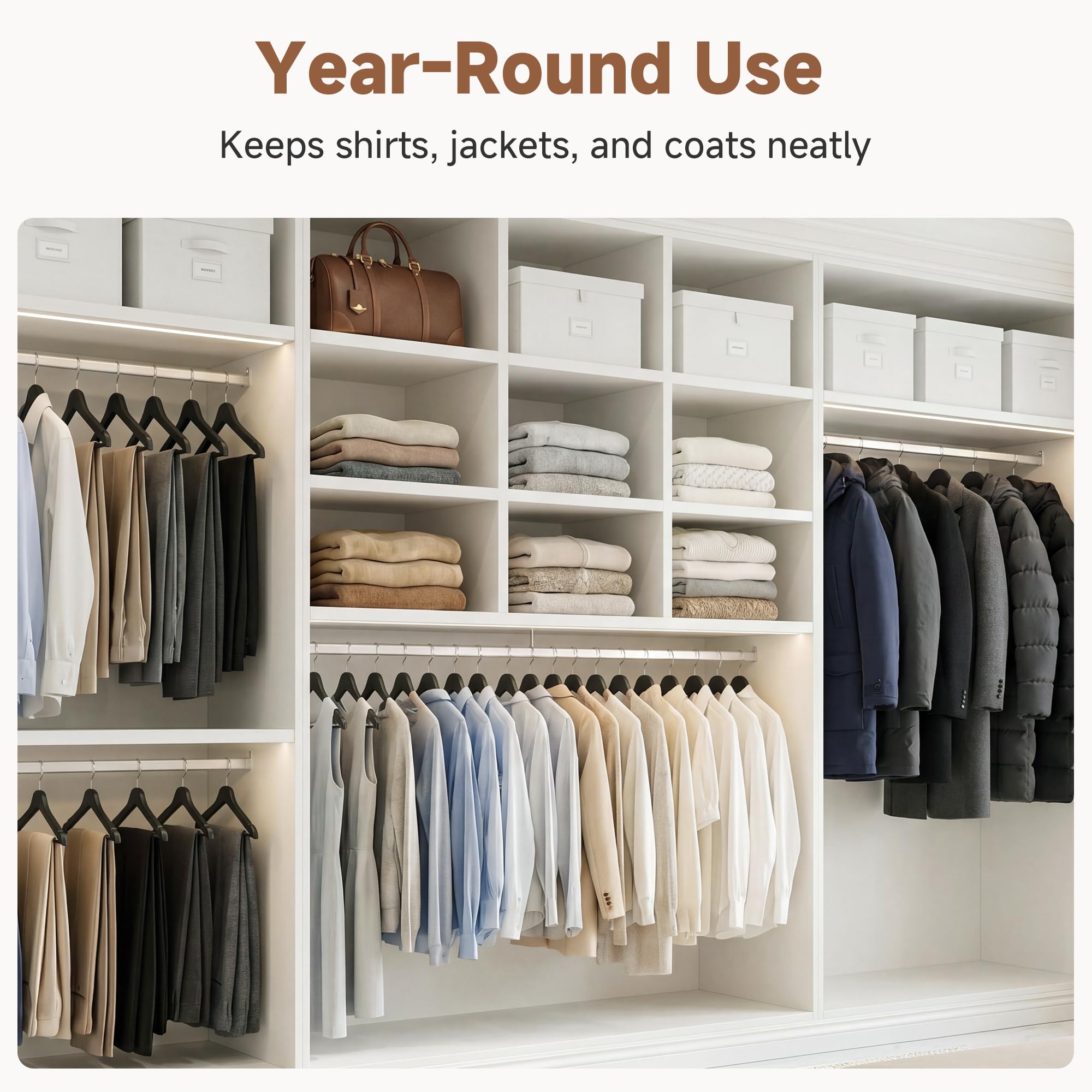 StorageWorks crochet pivotant 360° pour accès facile aux vêtements