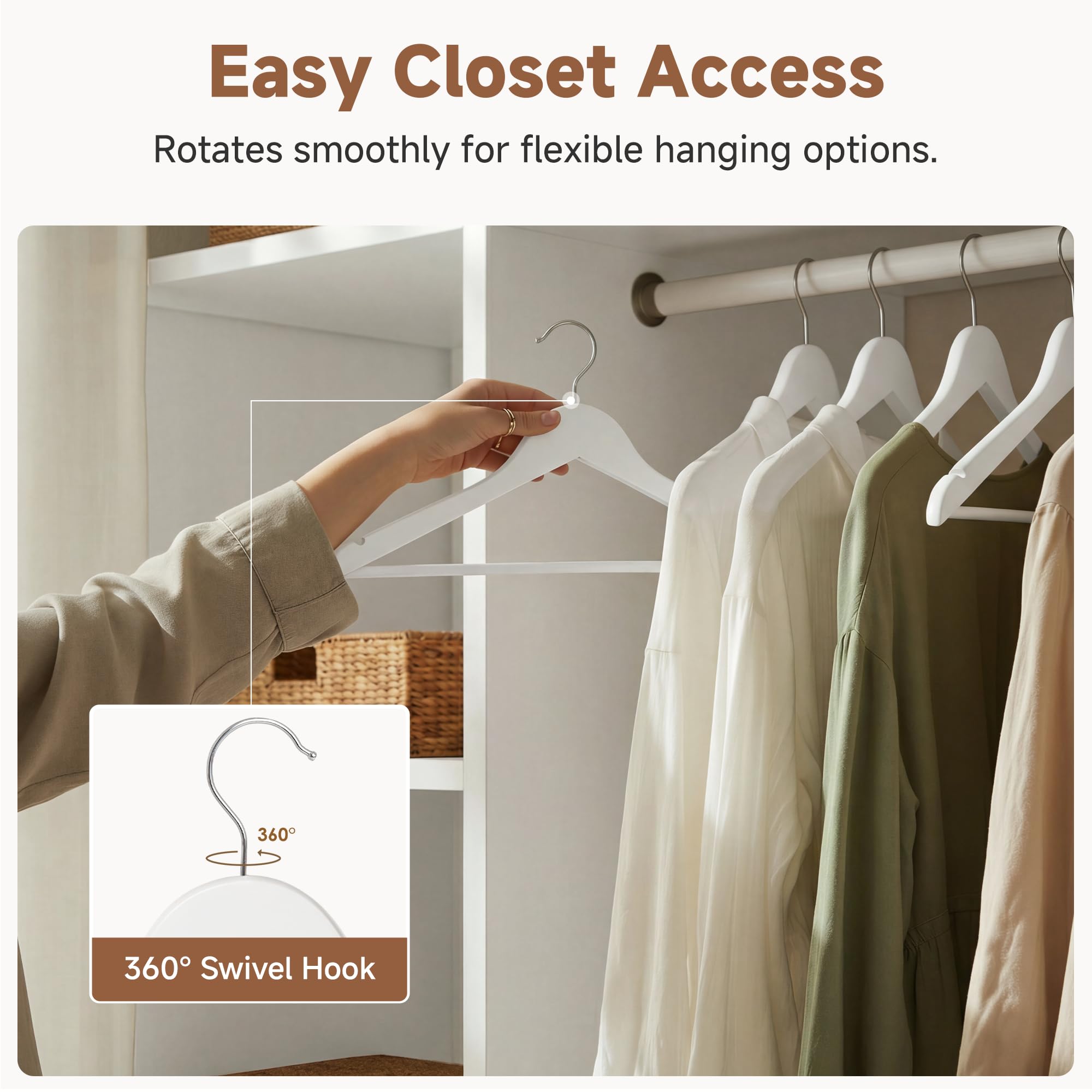 StorageWorks encoches pour bretelles sécurisent robes et tops fragiles