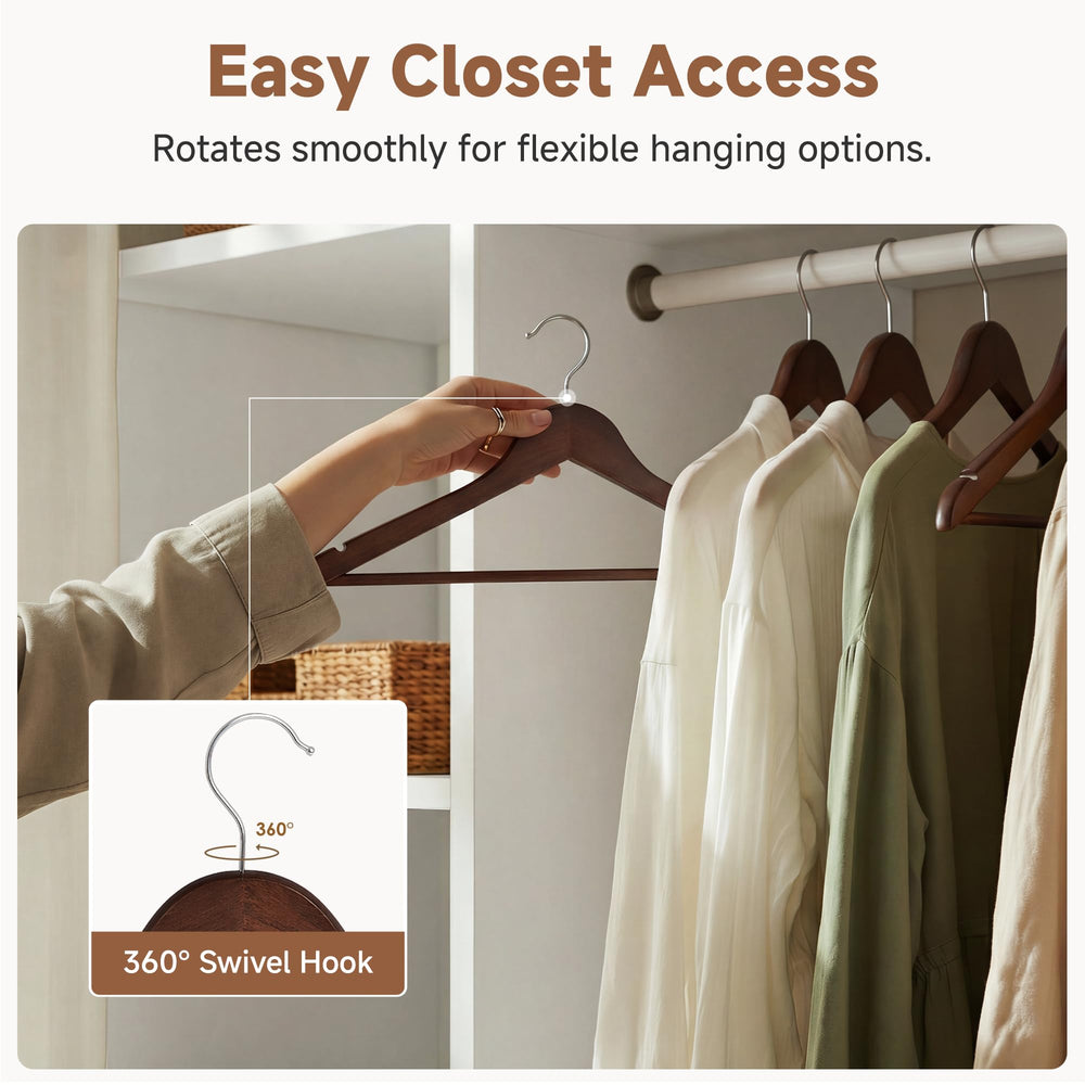 StorageWorks crochet pivotant 360°, accès facile dans le placard