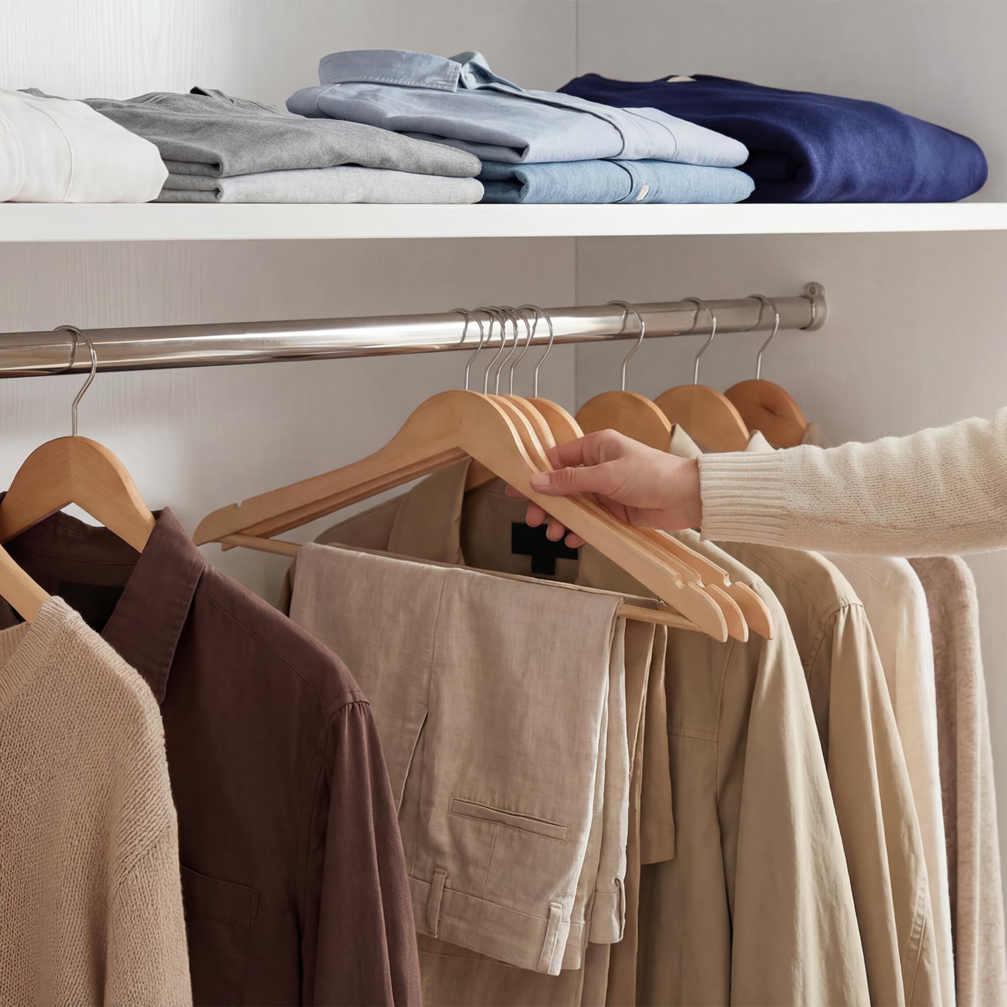 StorageWorks cintre avec bretelles maintenant robes sans glisser