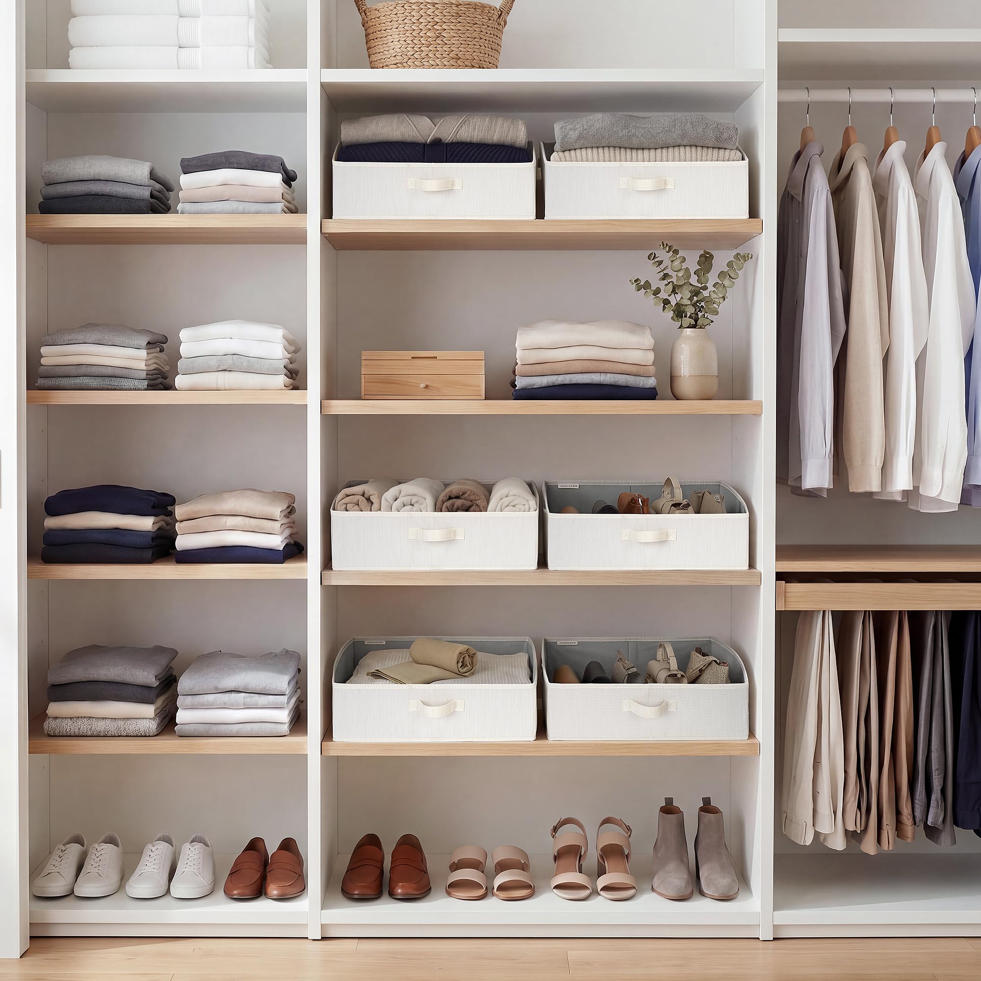 StorageWorks contenu organisé avec jouets et vêtements pour visibilité