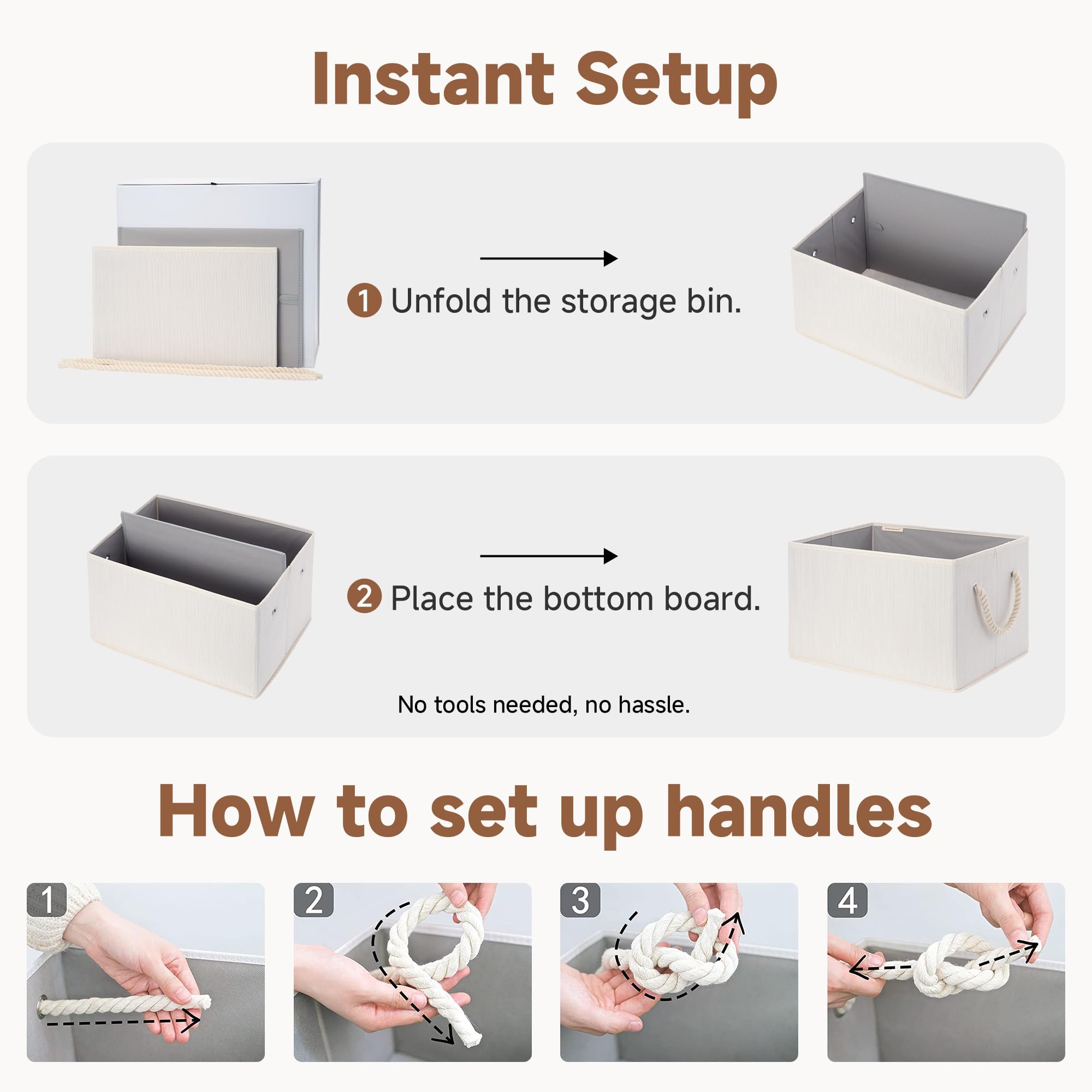 Corbeille StorageWorks à côté d'objets pour visualiser taille extra large