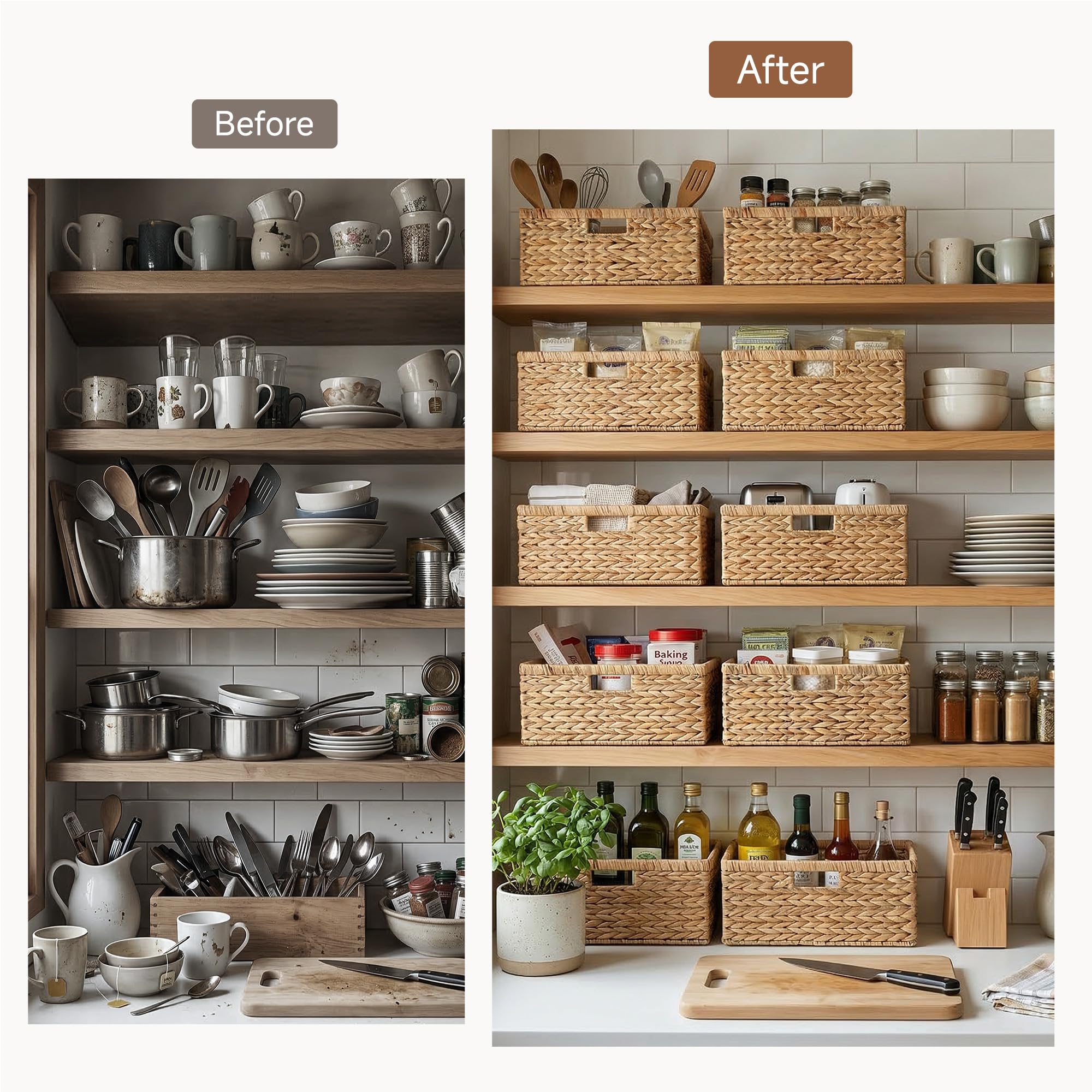 StorageWorks posé dans le salon contenant plaids et magazines pour ordre visuel