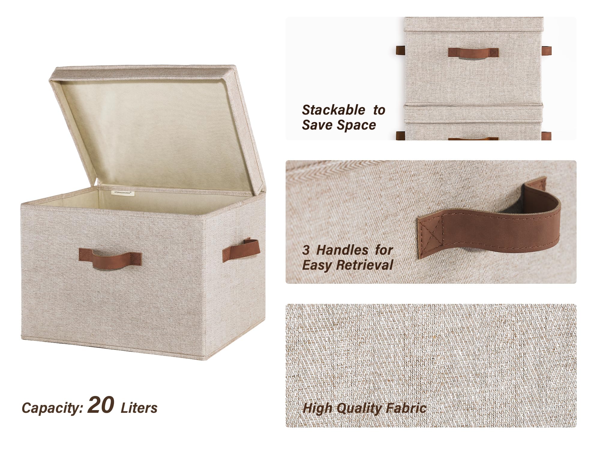 StorageWorks en usage sur étagère organise vêtements et accessoires