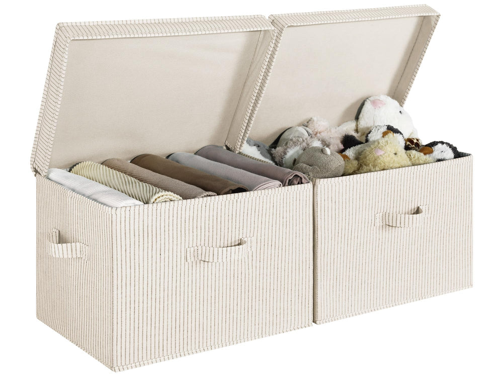 StorageWorks vue avant du bac avec couvercle protégeant et organisant