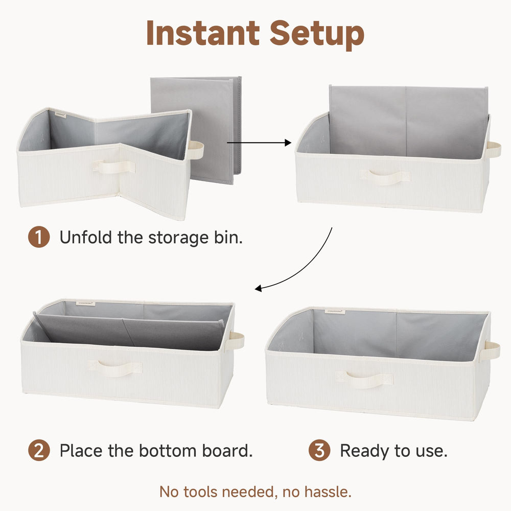 StorageWorks ambiance chambre rangée démontrant rangement esthétique