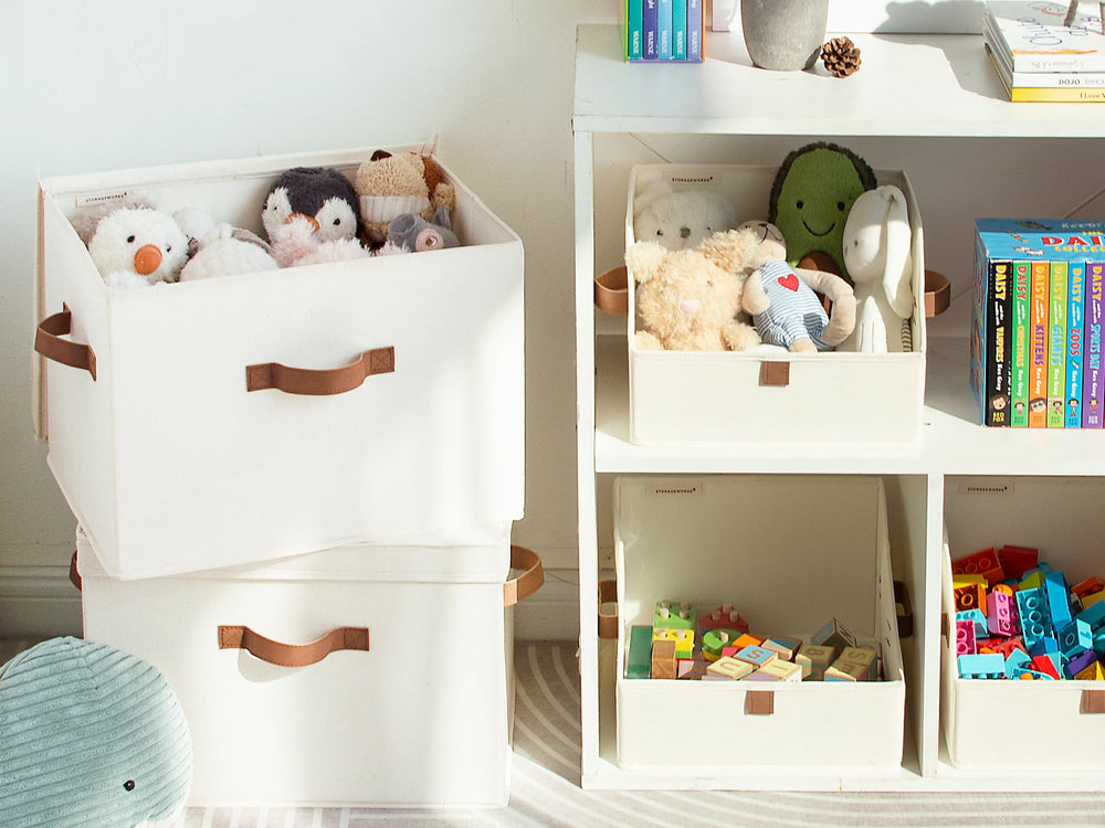StorageWorks en scène chambre rangée, rendu décoratif et utilitaire