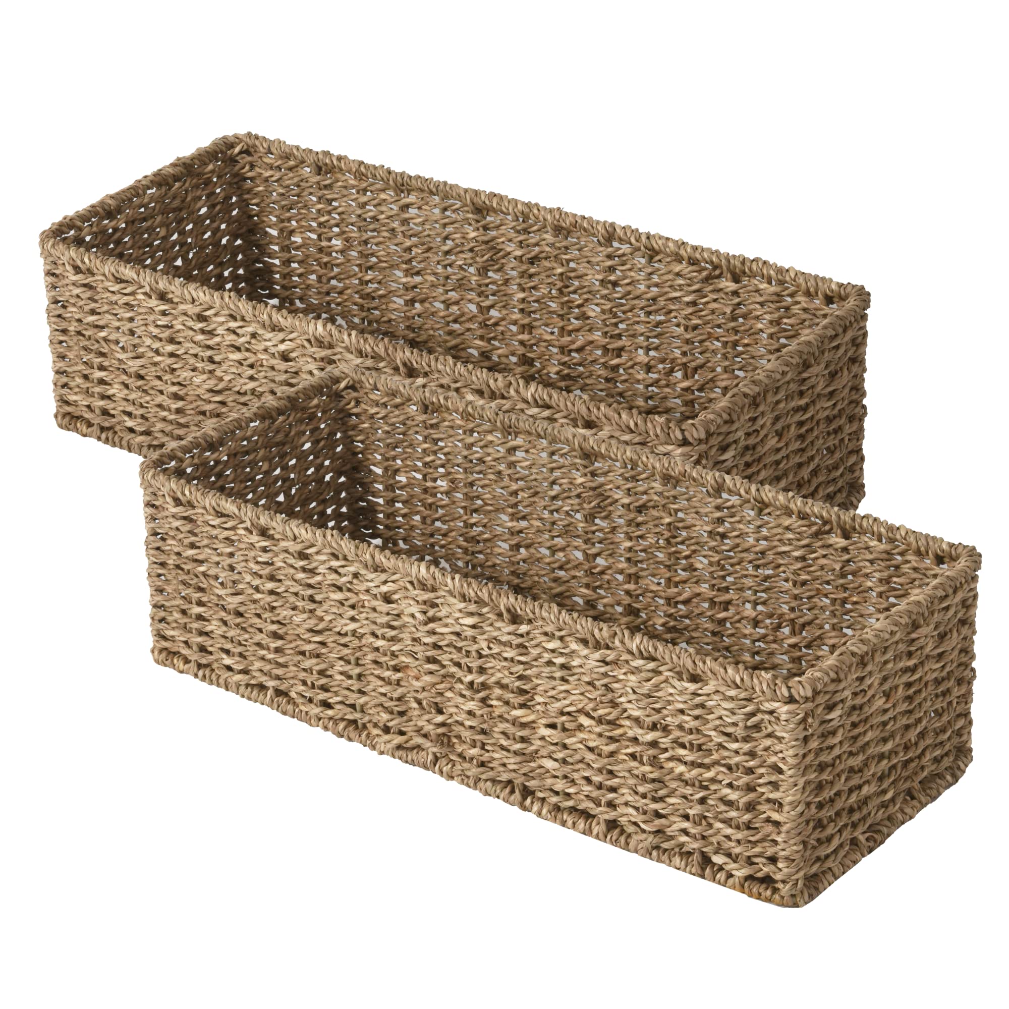 StorageWorks panier face avant montrant rangement organisé et esthétique
