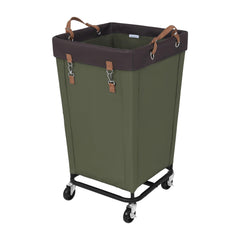 StorageWorks vue avant du panier à linge montrant la grande capacité et organisation facile