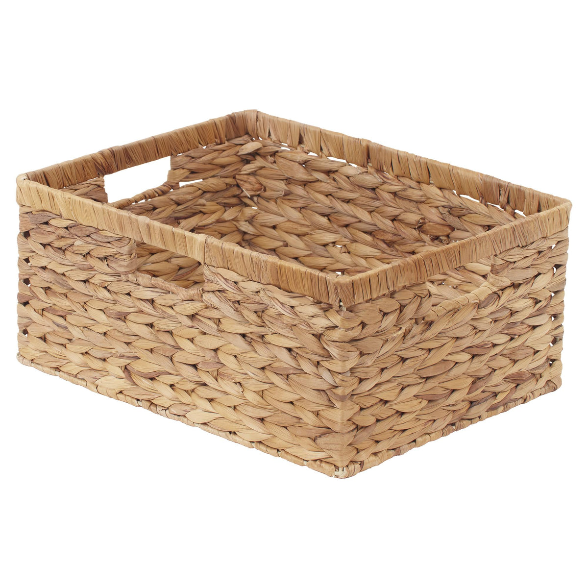 StorageWorks vue de face montrant l'osier tressé et style décoratif