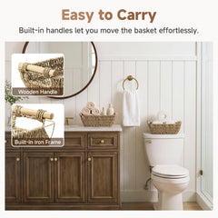 StorageWorks panier rempli d'articles, rangement pratique pour la maison