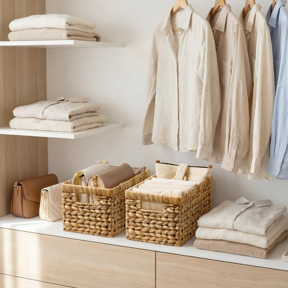 StorageWorks panier posé près d'un mètre pour comparaison d'échelle pratique