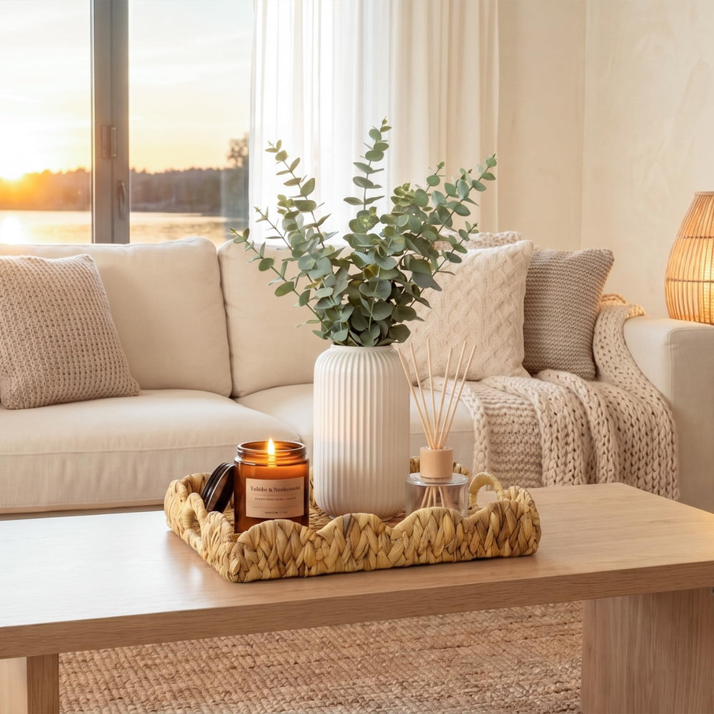 StorageWorks gros plan du tressage en jacinthe d'eau solidité et style