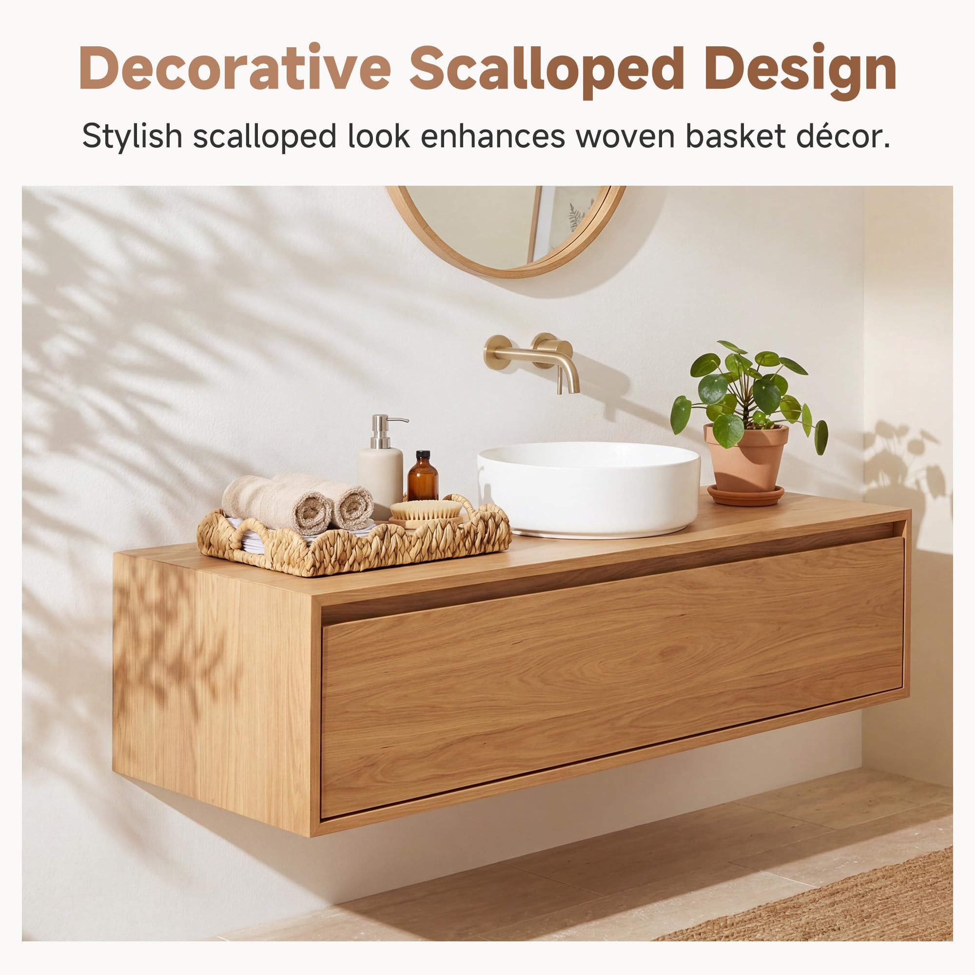 StorageWorks plateau présenté avec objets déco crée un centre de table élégant