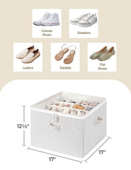 StorageWorks séparateurs ajustables montrant flexibilité pour talons, baskets et bottines