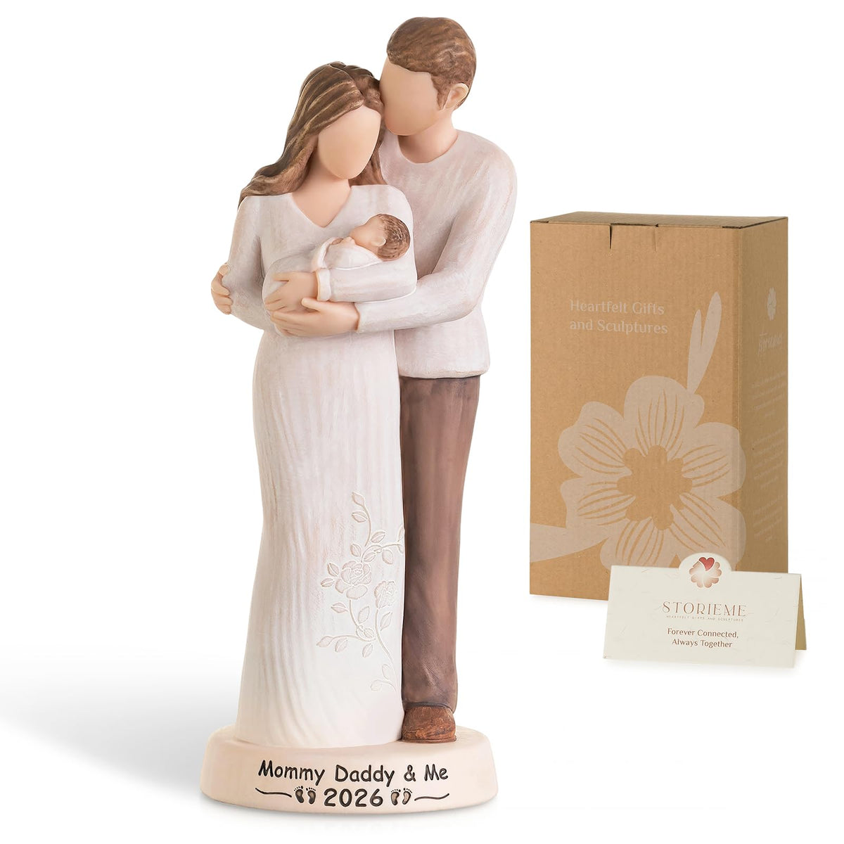 Storieme figurine en coffret cadeau montrant la présentation soignée et l'élégance