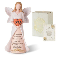Storieme figurine ange vue de face, décoration élégante et significative