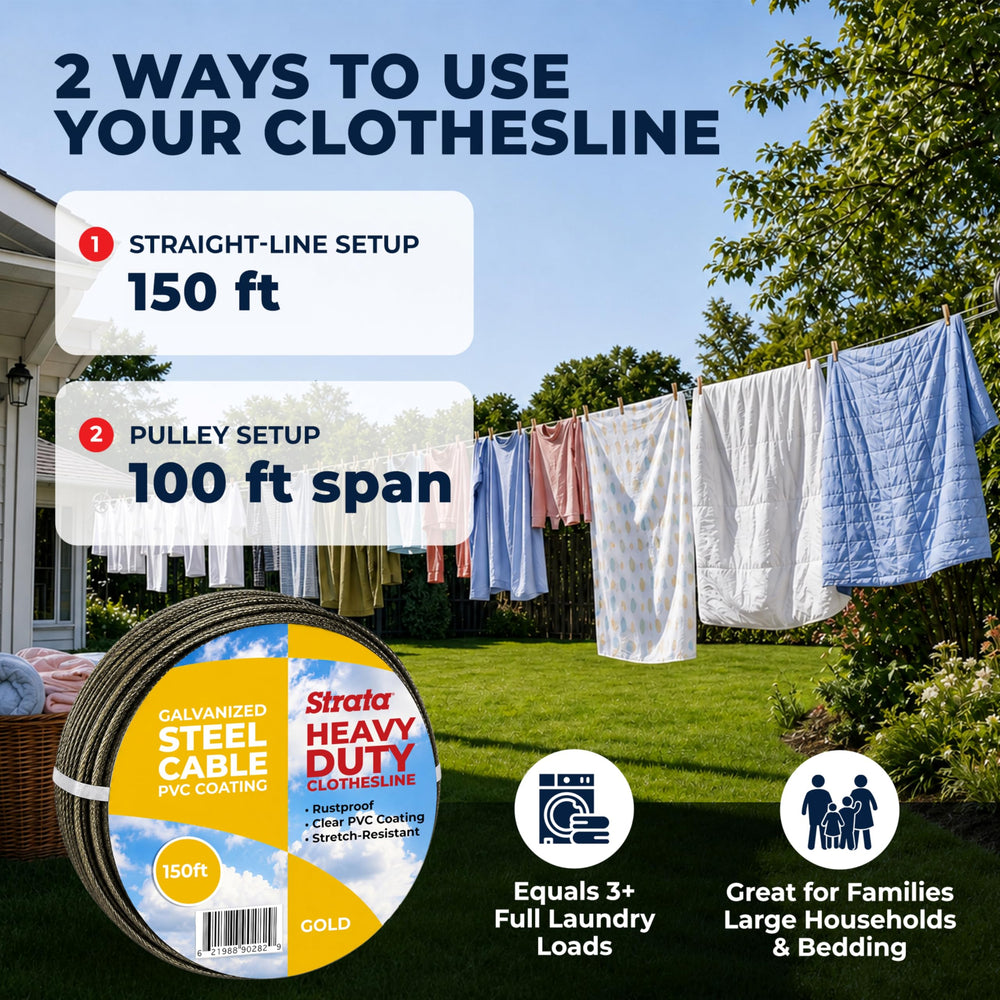 Strata corde avec linge étendu montrant séchage naturel et aération