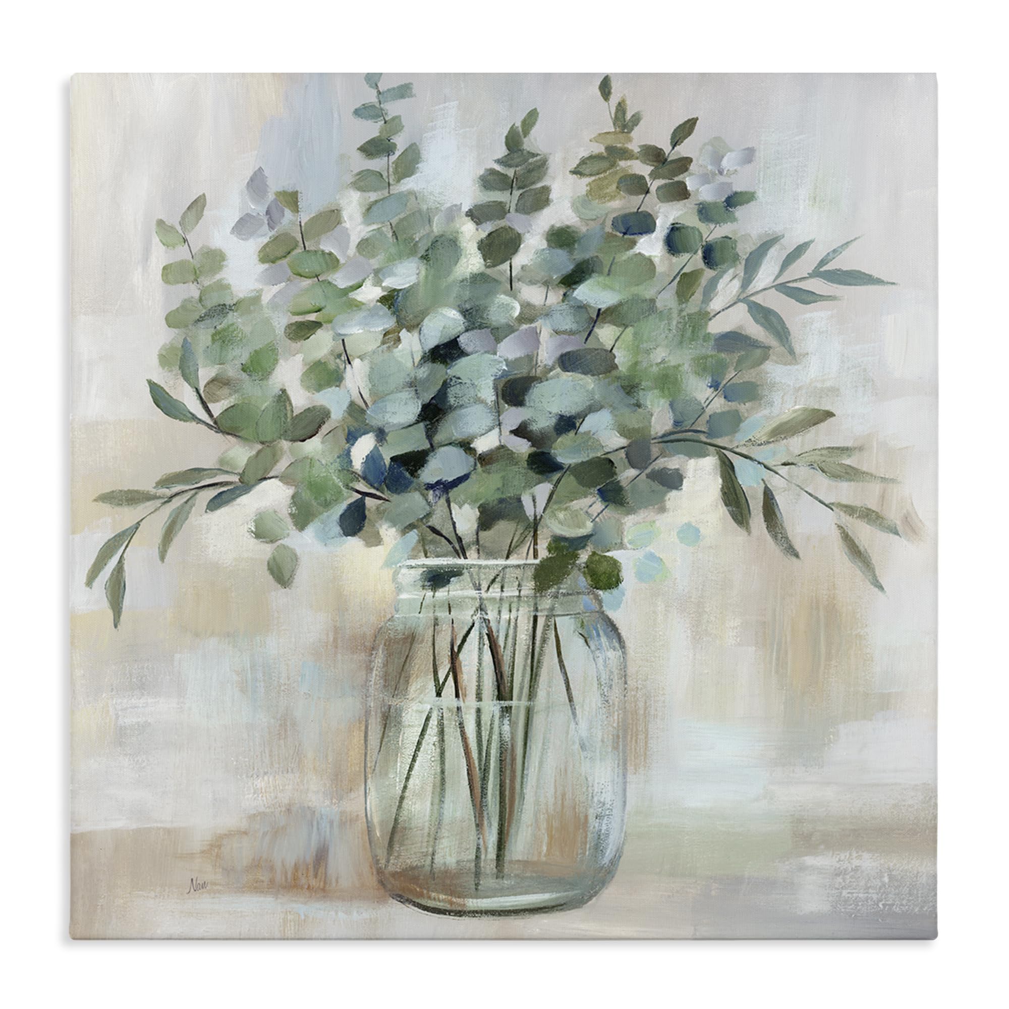 Stupell Industries toile face avant montrant composition eucalyptus, apporte calme visuel