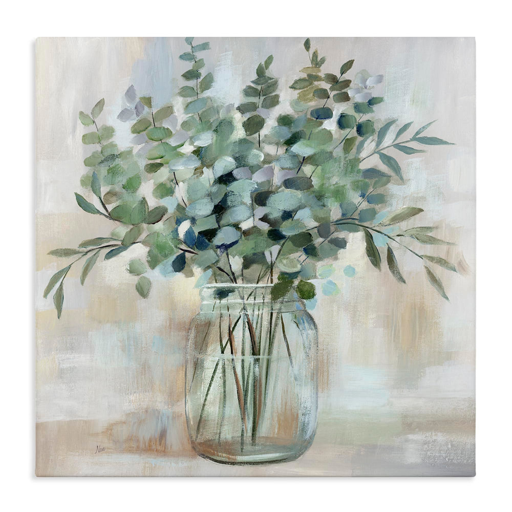 Stupell Industries toile face avant montrant composition eucalyptus, apporte calme visuel