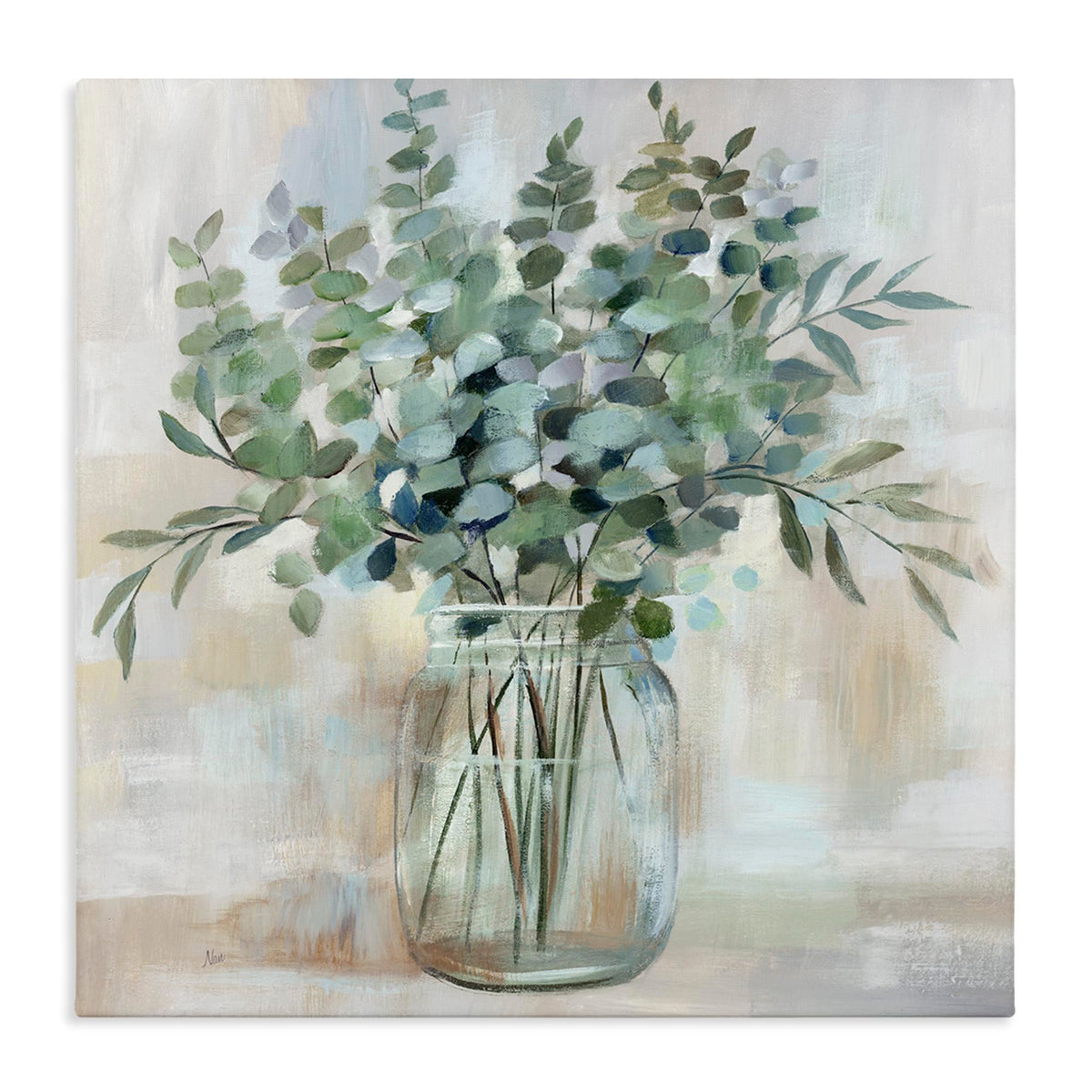 Stupell Industries toile face avant montrant composition eucalyptus, apporte calme visuel