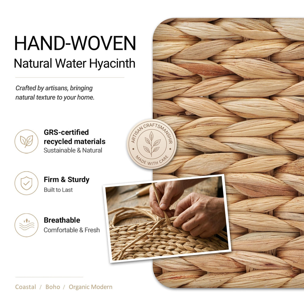 Stylave gros plan du tressage jacinthe d'eau texture naturelle