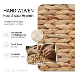Stylave gros plan du tressage jacinthe d'eau texture naturelle