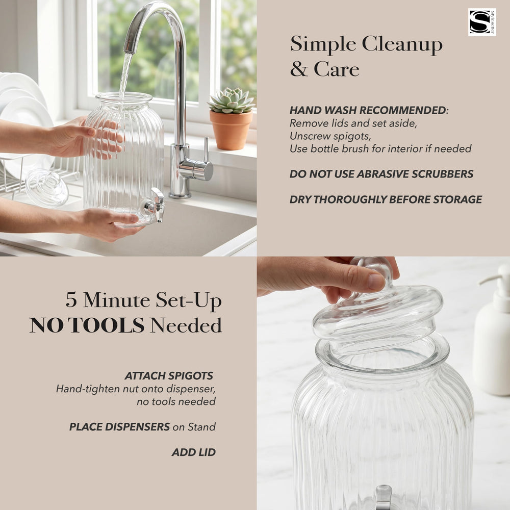 Style Setter comparaison taille montrant capacité 1,3 gallon pratique