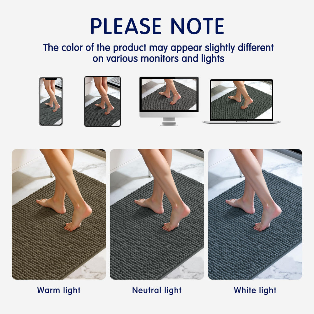 SUBRTEX tapis dans une salle de bain décorée pour style et fonctionnalité