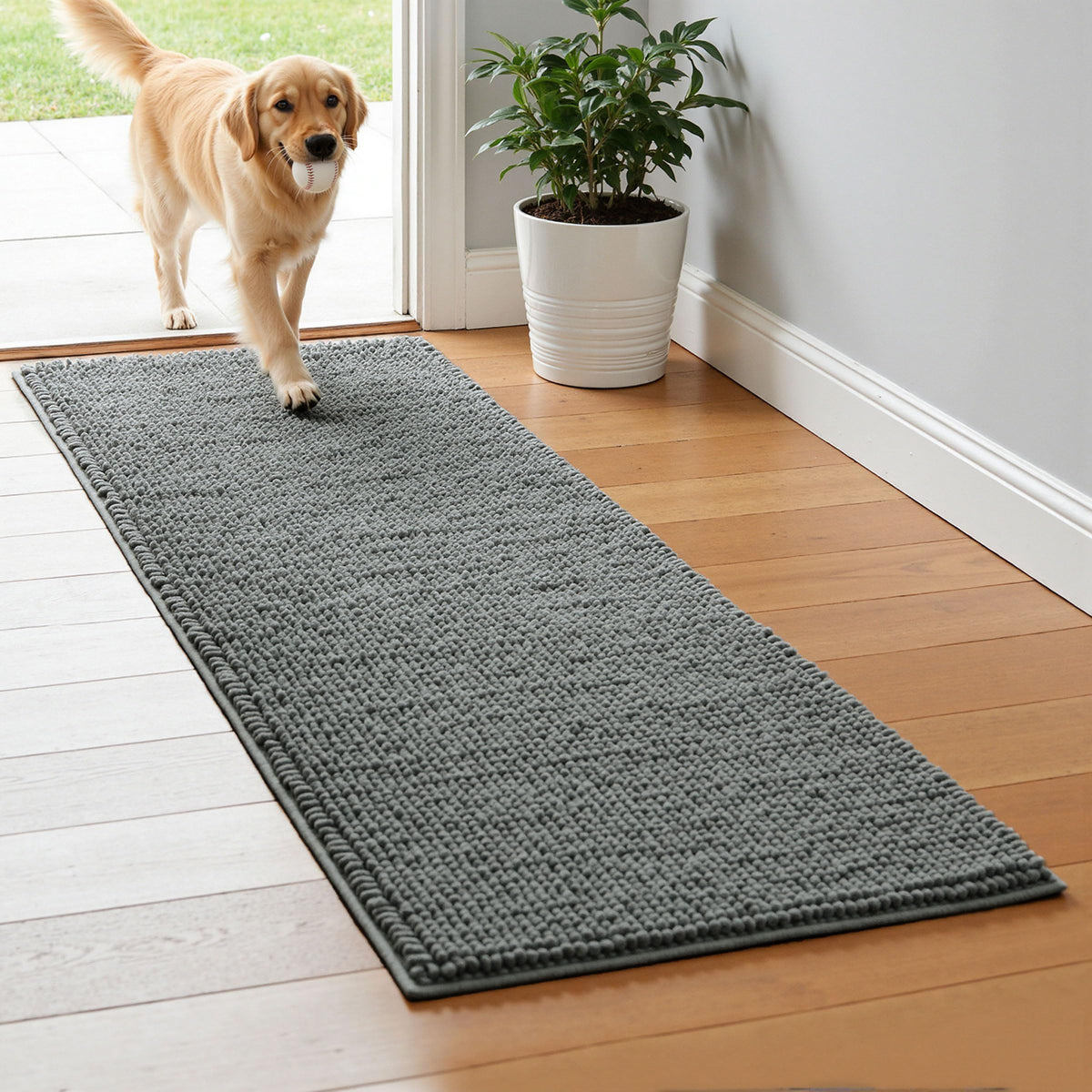 SUBRTEX vue frontale du tapis de bain montrant le design et le confort