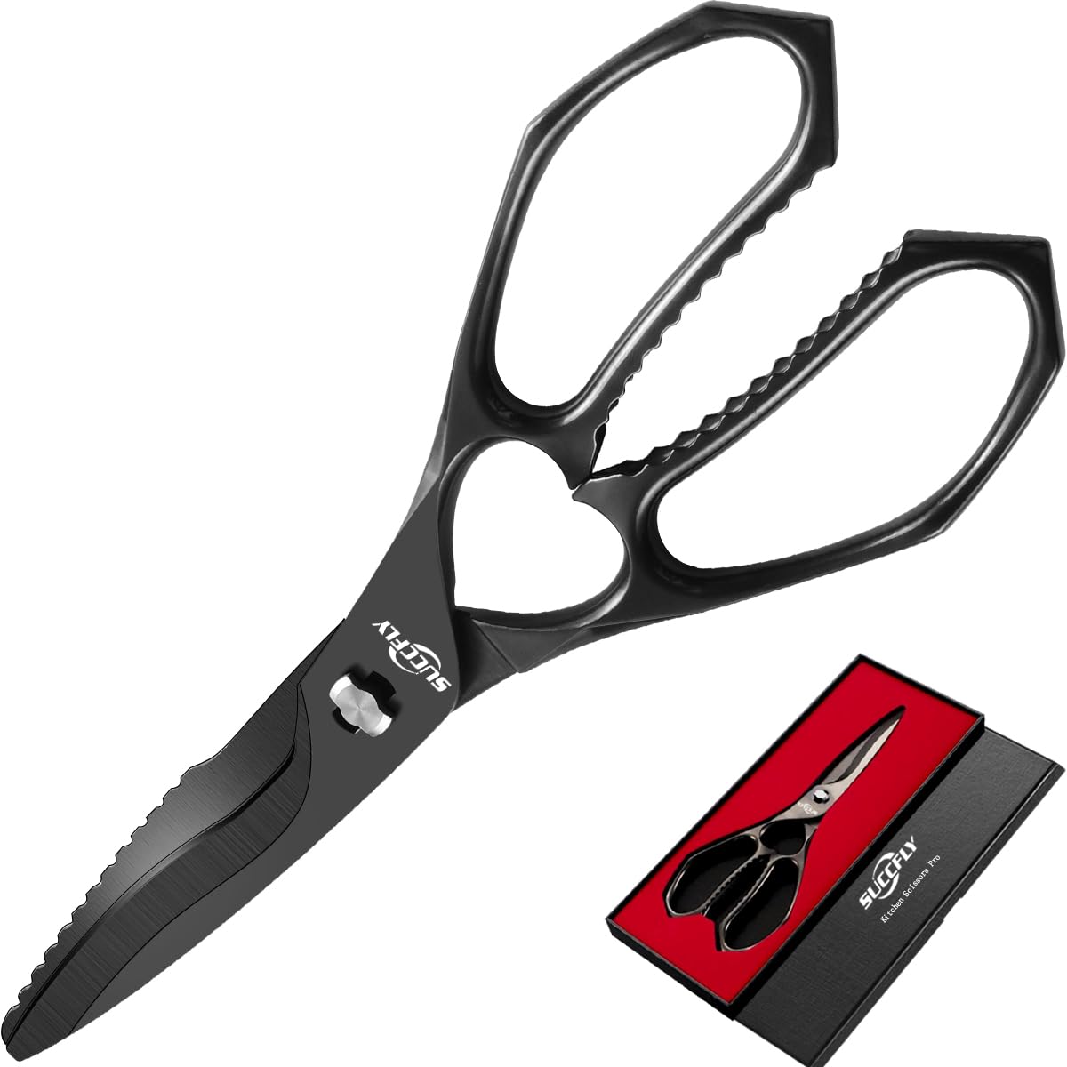 SUCCFLY vue de face montrant ciseaux robustes et design professionnel