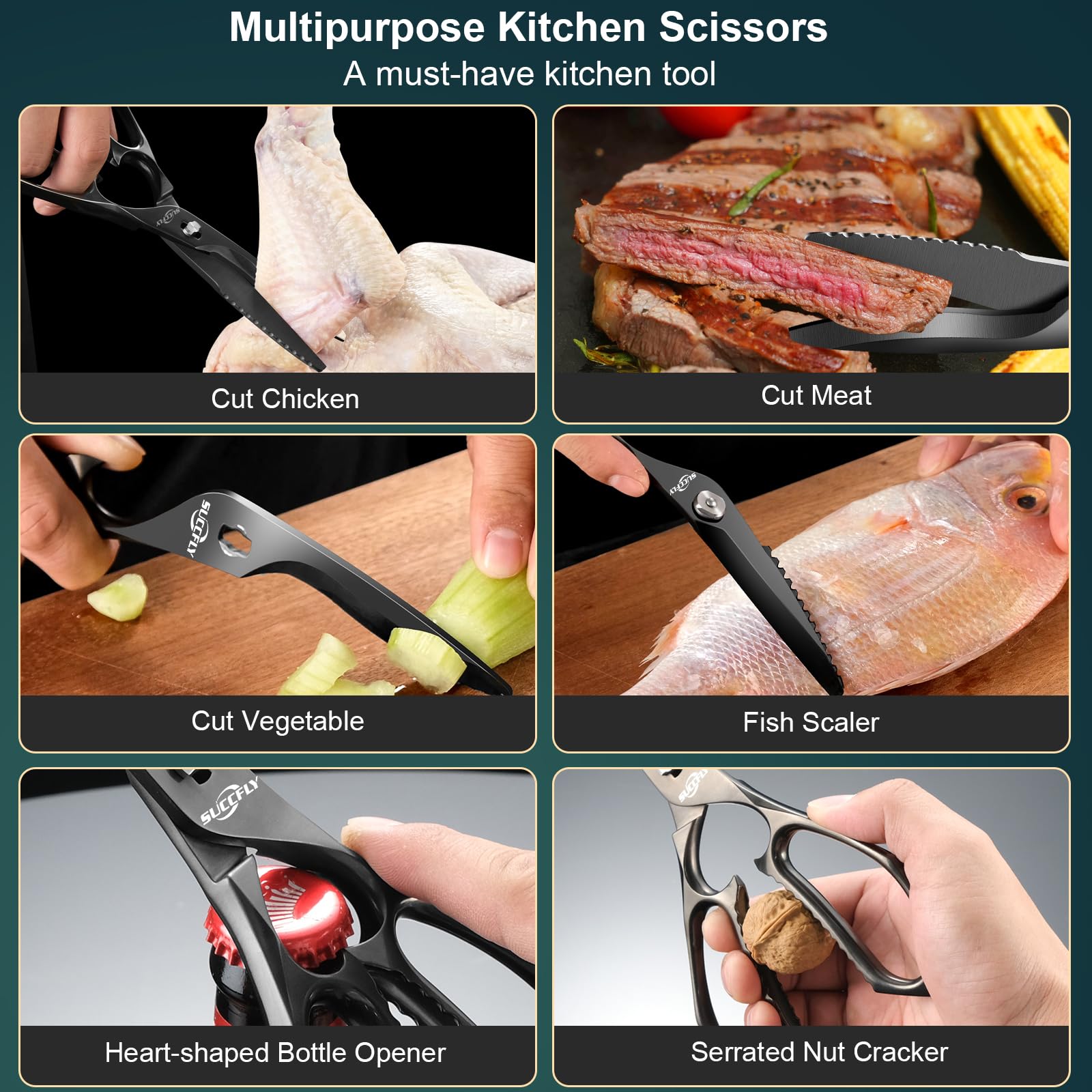SUCCFLY mise en scène cuisine illustrant outil polyvalent et élégant