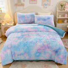 SUCSES housse de couette face avant tie-dye montrant style et chaleur