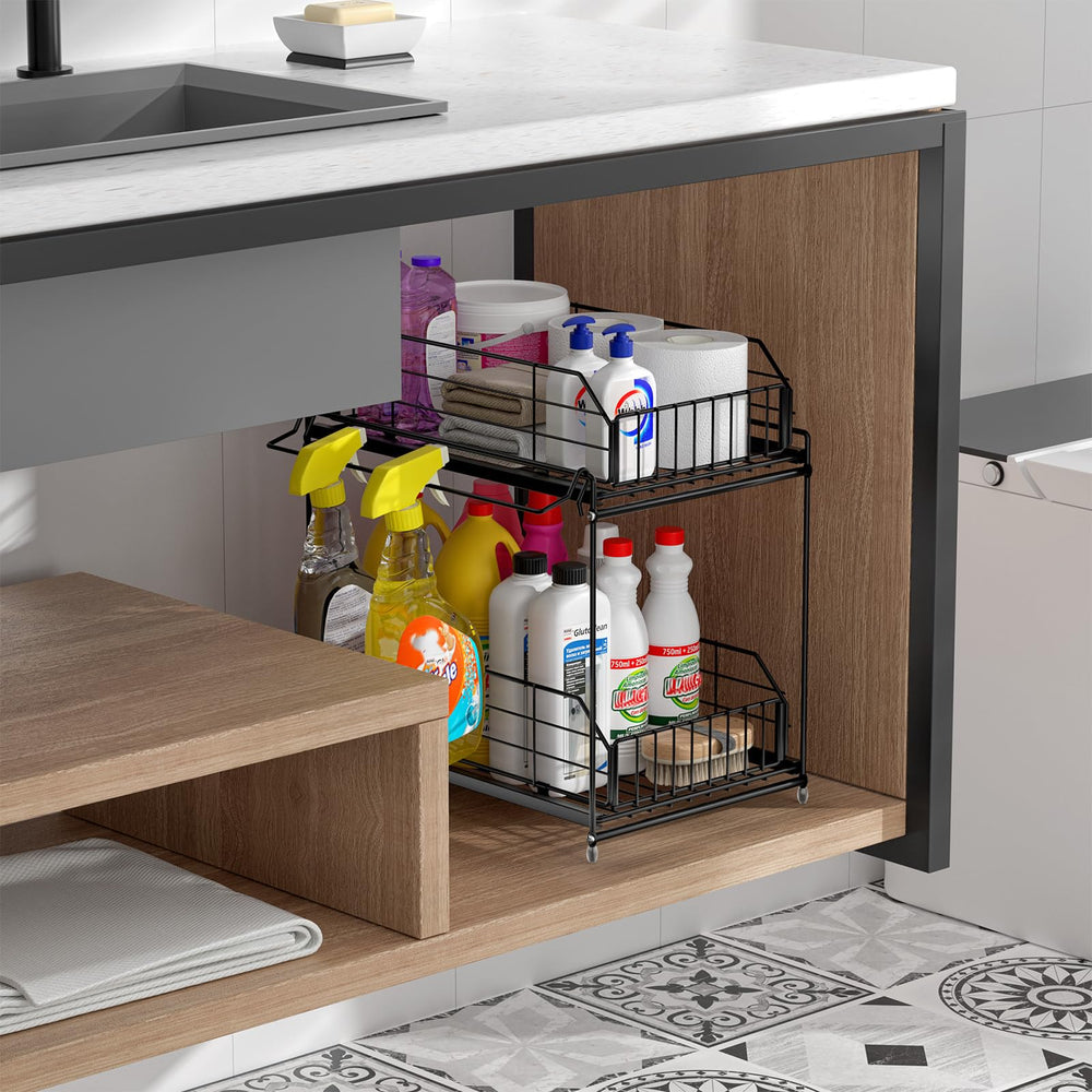 SUEH DESIGN installation sous-évier organise produits et libère place
