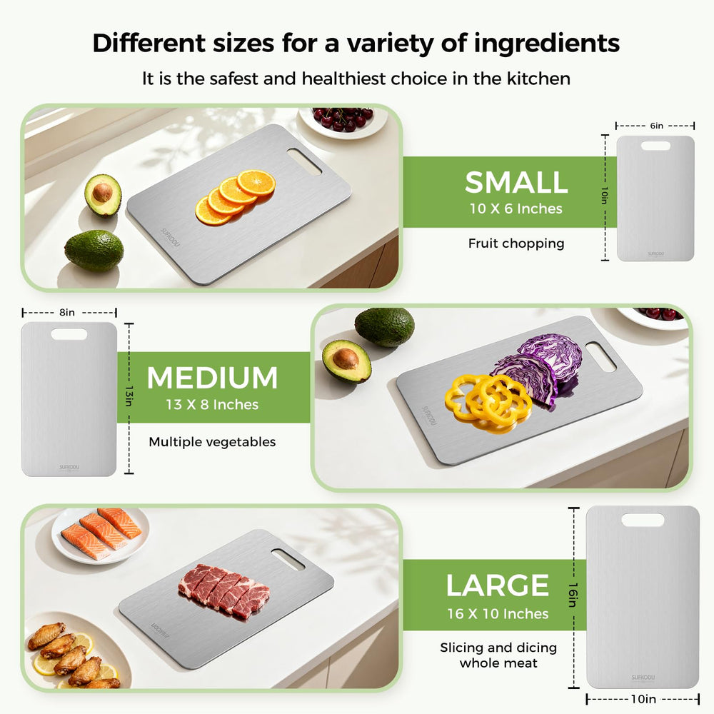 sufkodu trois tailles ensemble pour toutes préparations en cuisine