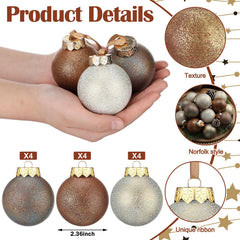 Suilung boules suspendues dans un sapin créant ambiance chaleureuse