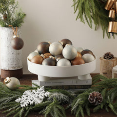 Suilung ensemble de boules posé sur un plateau pour centre de table convivial