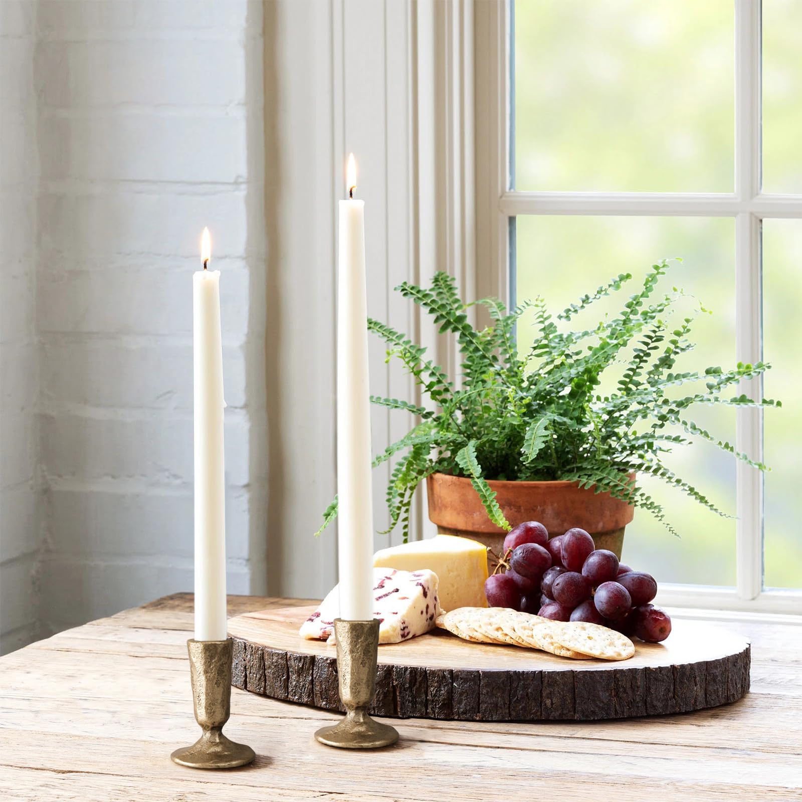 SUJUN chandelier avec bougie allumée créant ambiance chaleureuse sécurisée
