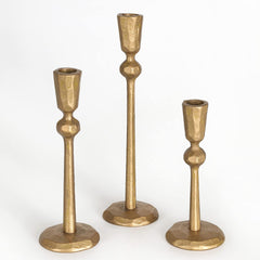 SUJUN ensemble de 3 chandeliers en laiton antique présentant élégance et présence