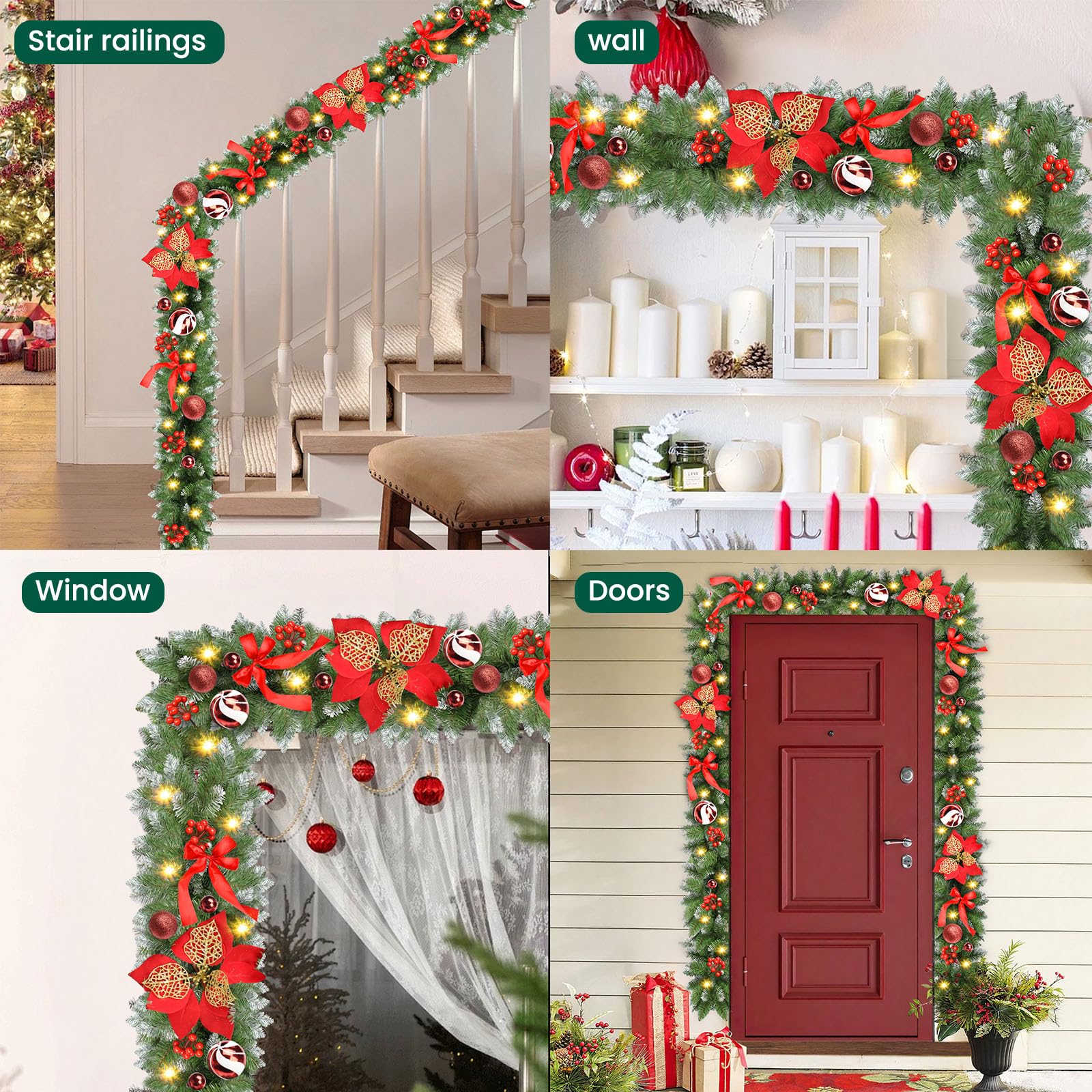 sukaudiz pointes enneigées imitant sapin pour look naturel
