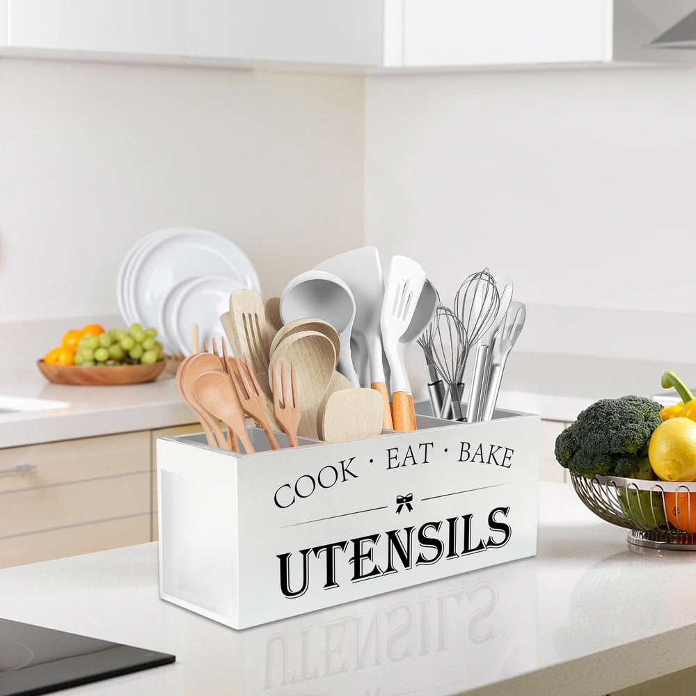 Suli porte-ustensiles intégré à un décor de cuisine, effet décoratif soigné