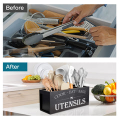 Suli porte-ustensiles en usage sur comptoir, accès rapide aux outils