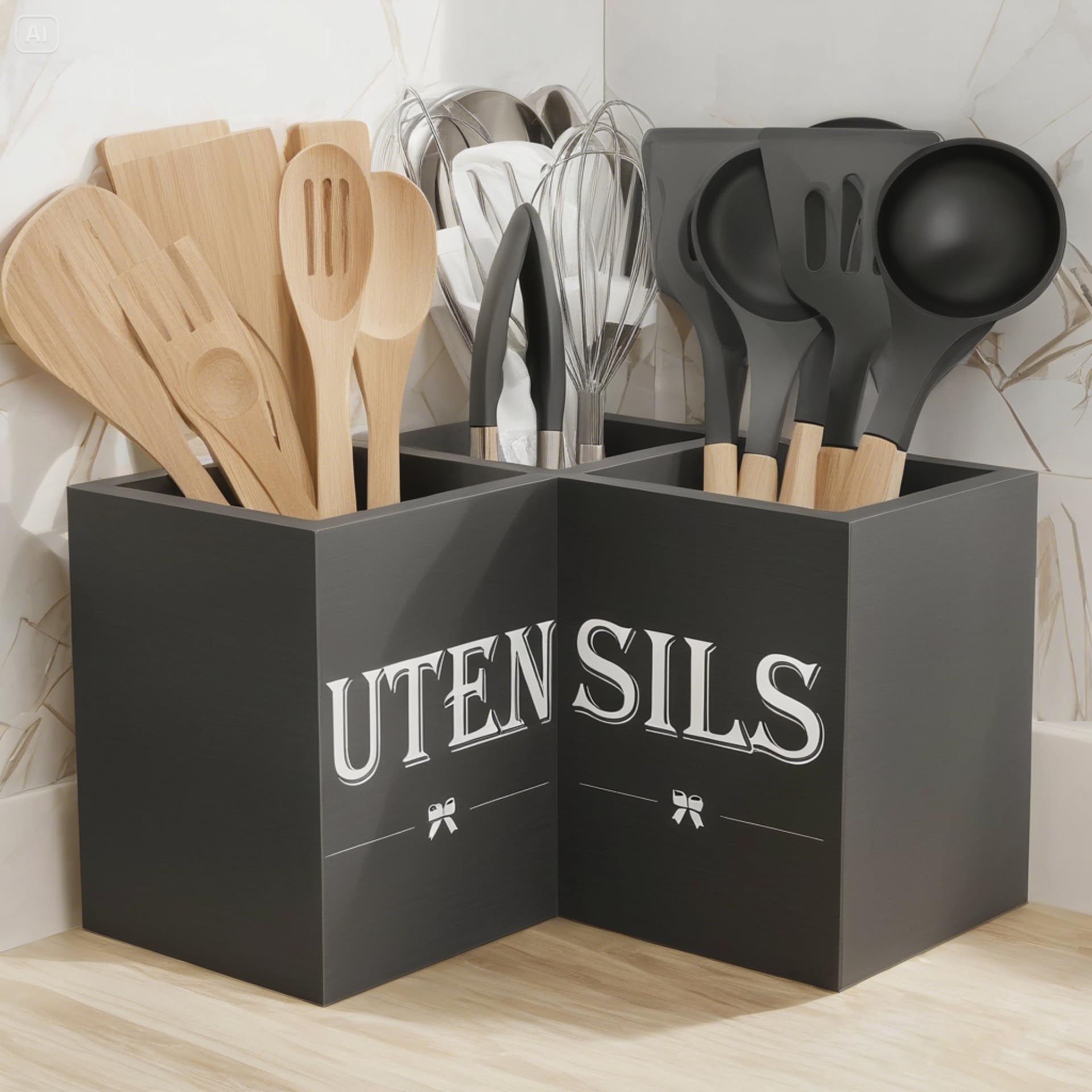 Suli positionné en coin de cuisine optimisant le plan de travail
