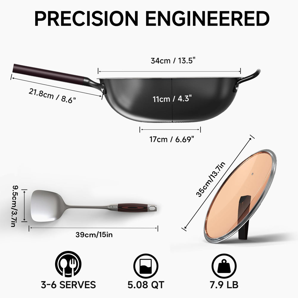 SUMEIGUAN spatule inox 15" idéale pour remuer et servir facilement