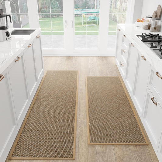 SUMLANS tapis face avant marron montrant design et confort