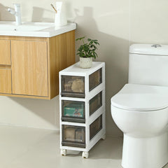 sunamon vue avant du chariot gris montrant design compact et gain d'espace